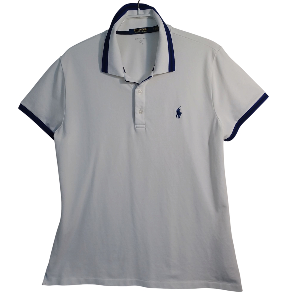 Polo by Ralph Lauren White Polo with Navy Accents